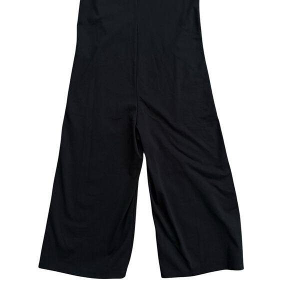 NEW Eileen Fisher Washable Ponte V-Neck Cropped Wide Leg Jumpsuit Black Size XXS - Picture 9 of 13